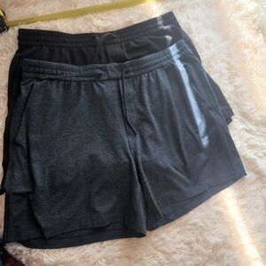 lululemon athletica Charcoal and Black Athletic Shorts